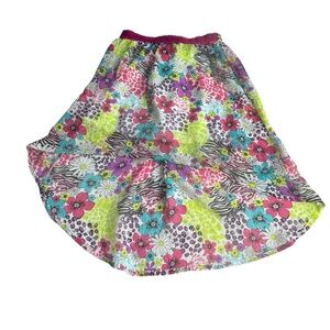 Girls Piper Baby Girls Floral Chiffon High Low Skirt – Size 4T Pre-owned